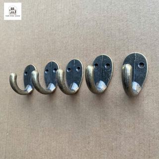 Combo 5-10 móc treo kim loại gắn tường Oabu phong cách cổ điển vintage 9a, màu đồng