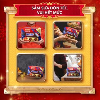 Combo 3 hộp Kẹo Socola Snickers Funsize 240g (12 thanh x 3)