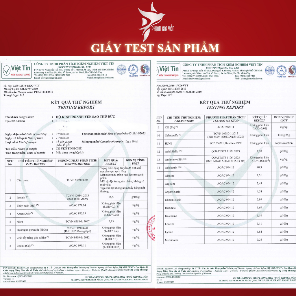 Tổ Yến Tinh Chế Sợi Đắp Hoa Hồng Nguyên Chất 100% -  Yến Sào Phạm Gia