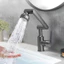 Bộ Vòi rửa Lavabo Đầu Xoay 720 Độ Thông Minh Vòi Nước Nóng Lạnh Lõi Đồng Nguyên Chất 2 Chế Độ Xả