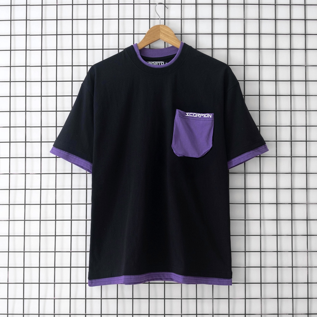Áo Thun Có Túi Thêu Hopper - Scorpion - Wolf Nam Nữ Unisex Form Rộng Oversized