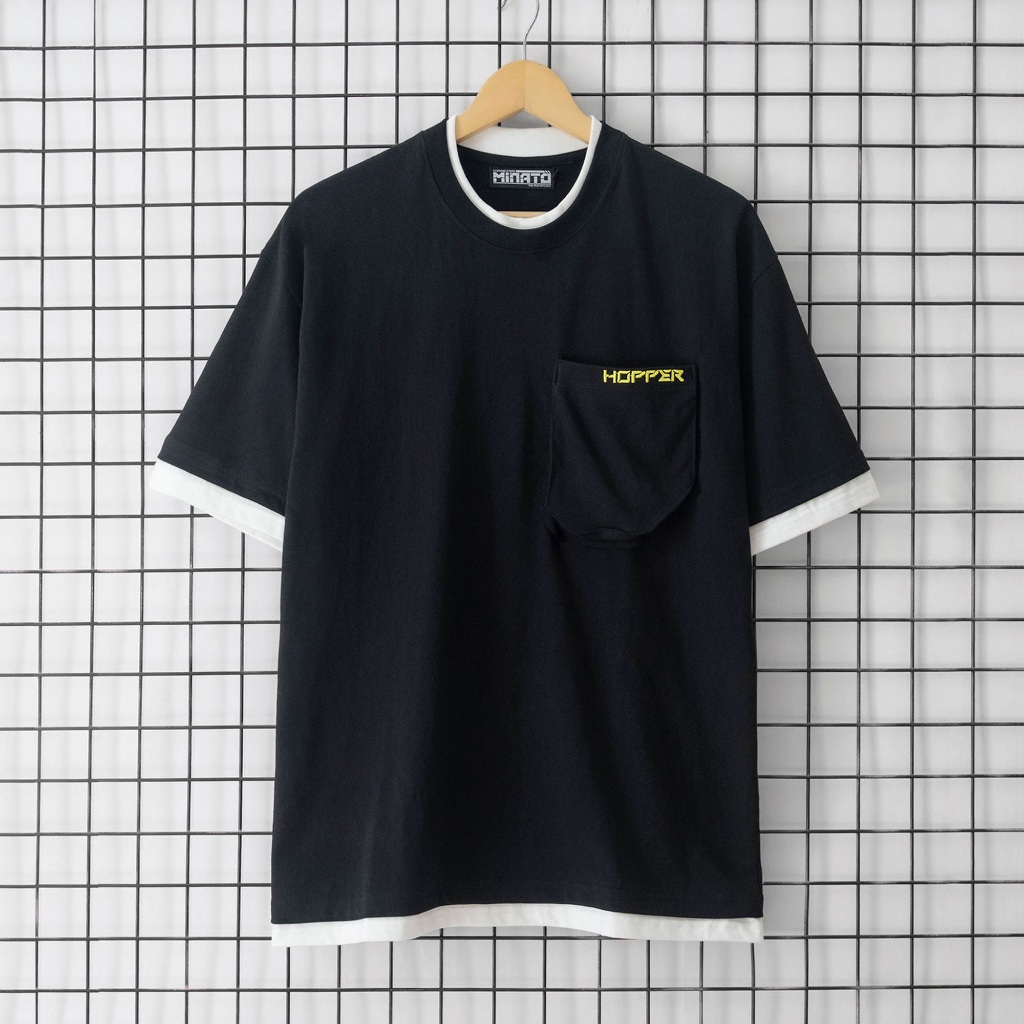 Áo Thun Có Túi Thêu Hopper - Scorpion - Wolf Nam Nữ Unisex Form Rộng Oversized
