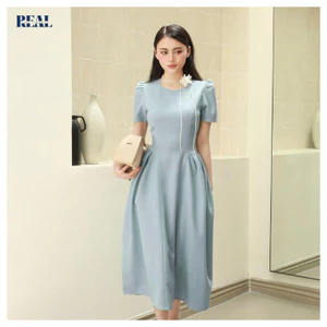Đầm dáng dài Julia REAL CLOTHES (tổng hợp màu), trong trẻo, thanh lịch, đầm đi tiệc