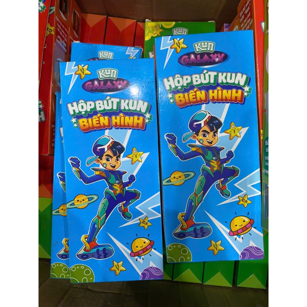 Hộp đựng bút kun biến hình đa năng có bảng tự xóa kèm bút vẽ,
