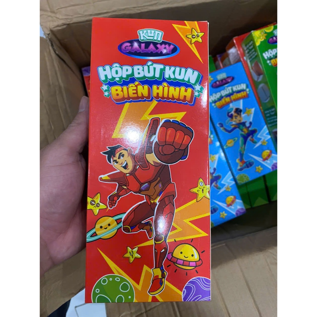 Hộp đựng bút kun biến hình đa năng có bảng tự xóa kèm bút vẽ,