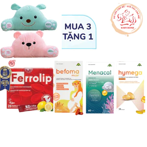 Bộ Ferrolip Vitamin Canxi DHA cho bà bầu & mẹ sau sinh Bổ bầu