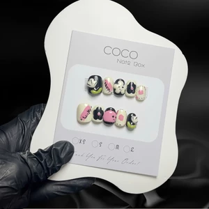 Móng úp tay, Nailbox thiết kế - G069 Gel nổi bông hoa dễ thương nhà Gemychip