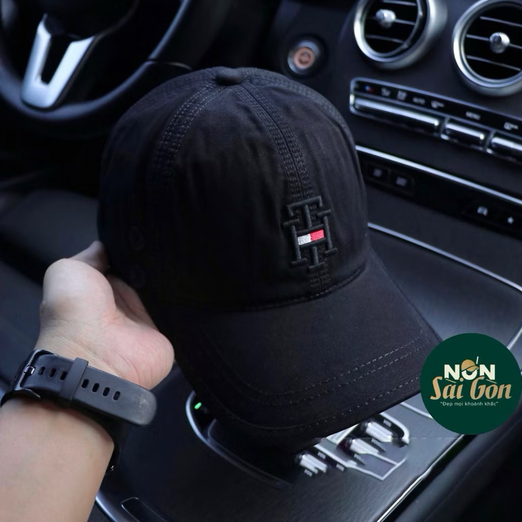 Mũ kết kaki cao cấp hàng vnxk - Nón lưỡi trai logo TH from unisex nam nữ