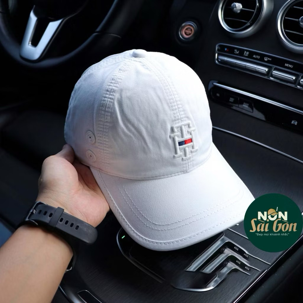 Mũ kết kaki cao cấp hàng vnxk - Nón lưỡi trai logo TH from unisex nam nữ