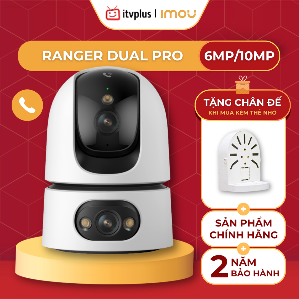 Camera 2 mắt trong nhà IMOU Ranger Dual PRO 6MP/10MP 2 Mắt siêu rộng ...
