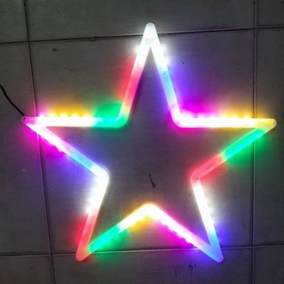 Đèn ngôi sao 45cm xanh lá trang trí Noel ,tết, lễ hội chất liệu  nhựa cứng cao cấp