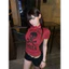 Áo Thun Nữ BABYTEE Dáng Ôm In Họa Tiết Độc Đáo Phong Cách STREETWEAR Grunge Y2K Cá Tính [Màu Đỏ Đô]