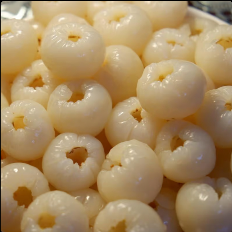 Vải Thiều Ngâm Nước Đường TIM Hộp 560g, Nguyên Liệu Pha Chế Trà Đơn Giản Chuẩn Vị Quán