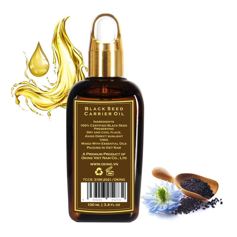 Dầu hạt đen nguyên chất (Black seed) dùng cho da | Oking Việt Nam