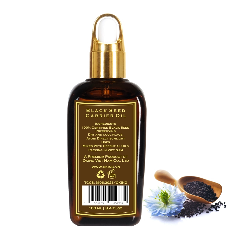 Dầu hạt đen nguyên chất (Black seed) dùng cho da | Oking Việt Nam