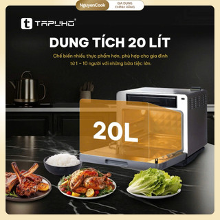 [Chính Hãng]Nồi Chiên Đa Năng TAPUHO TMC20 PrimeAI ELITE 20L – 5in1 Hấp/Nướng/Không Dầu, BH 30 Tháng
