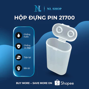 Hộp đựng lưu trữ pin 21700 đầu phẳng nhựa PP trong suốt