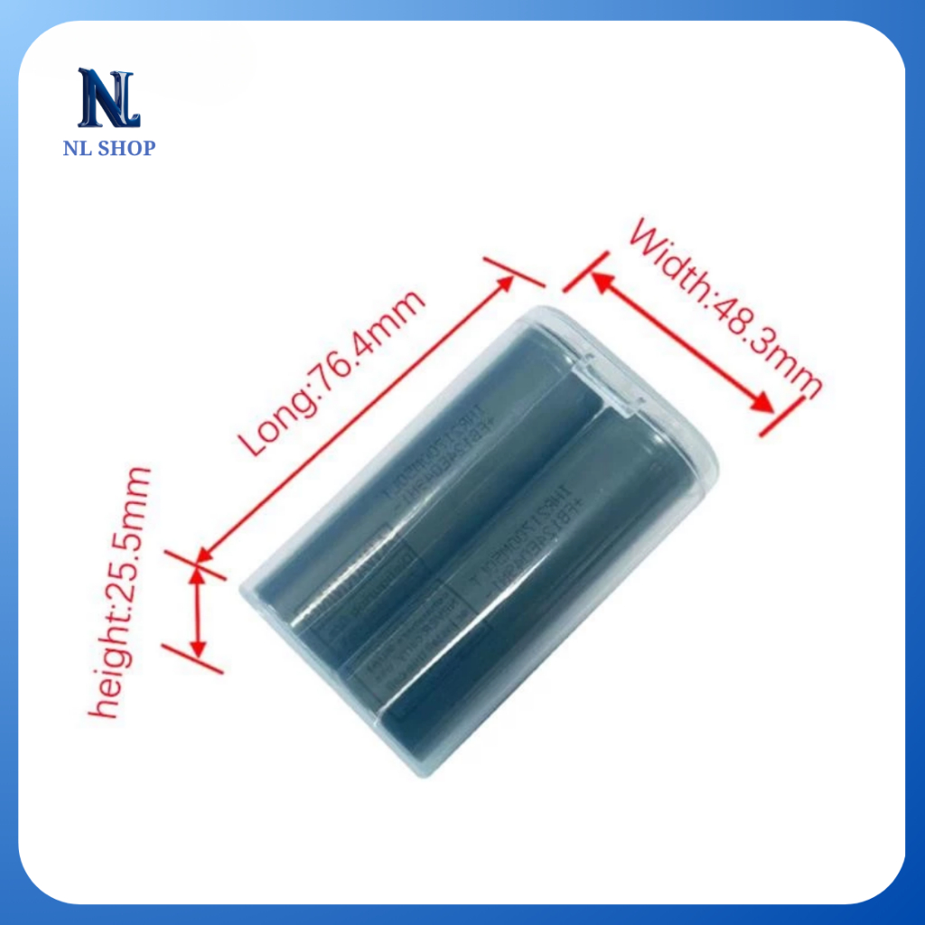 Hộp đựng lưu trữ pin 21700 đầu phẳng nhựa PP trong suốt
