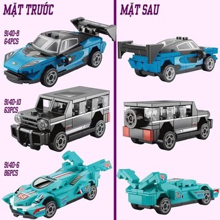 Mô Hình Lắp Ráp Ô Tô Mini [Có Cót Chạy] 70 Chi Tiết, Mô Hình Xếp Hình Xe Đua Cỡ Nhỏ, Đồ Chơi Quà Tặng Lắp Ráp Bobotoys