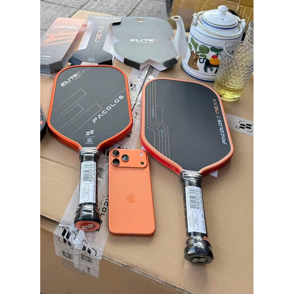 ✅ [Ship Hoả Tốc] Vợt Facolos Metalic Orange Limited, chính hãng phiên bản giới hạn đặc biệt Elite