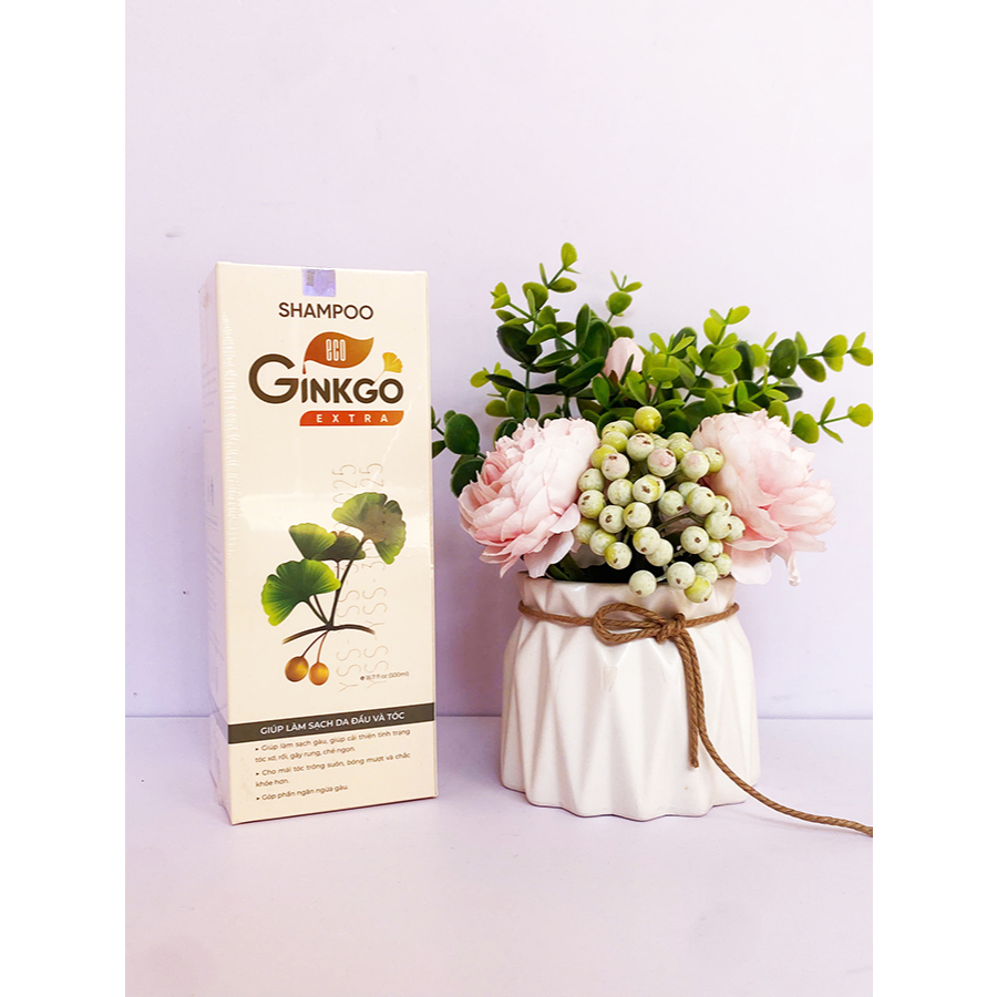 Dầu gội cao cấp Eco Ginkgo Extra Thanh Mộc Hương giúp tóc mềm mượt, sạch gàu, giảm gãy rụng 500ml