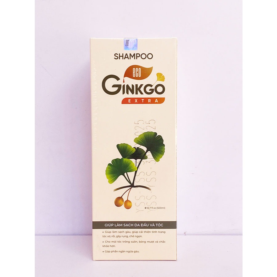 Dầu gội cao cấp Eco Ginkgo Extra Thanh Mộc Hương giúp tóc mềm mượt, sạch gàu, giảm gãy rụng 500ml