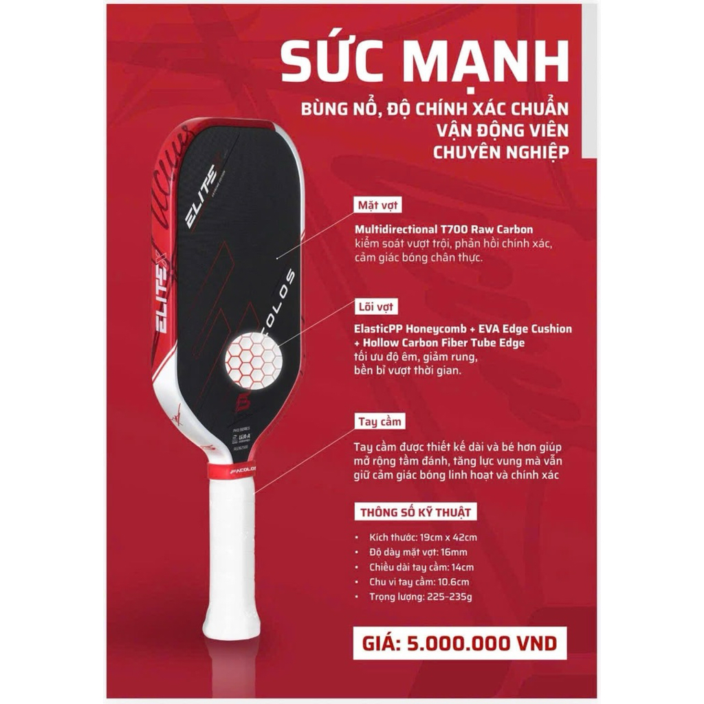 ✅ [Ship Hoả Tốc] Vợt Facolos Anh Chú Limited, chính hãng phiên bản giới hạn đặc biệt Elite