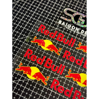 Tem Sticker DTF RedBull Ngang Mini Size, Dán & Tinh Chỉnh Được Nhiều Vị Trí |SGDC - 1 Cặp|