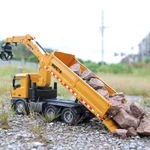 xe ben-xe tải đa năng HUINA 1538 26 kênh phiên bản mới 2025 cao cấp giá rẻ, xe tải gắp gỗ cỡ lớn kèm pin sạc cao — ảnh 6