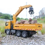 xe ben-xe tải đa năng HUINA 1538 26 kênh phiên bản mới 2025 cao cấp giá rẻ, xe tải gắp gỗ cỡ lớn kèm pin sạc cao — ảnh 7