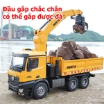 xe ben-xe tải đa năng HUINA 1538 26 kênh phiên bản mới 2025 cao cấp giá rẻ, xe tải gắp gỗ cỡ lớn kèm pin sạc cao — ảnh 4