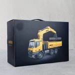 xe ben-xe tải đa năng HUINA 1538 26 kênh phiên bản mới 2025 cao cấp giá rẻ, xe tải gắp gỗ cỡ lớn kèm pin sạc cao — ảnh 3