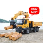 xe ben-xe tải đa năng HUINA 1538 26 kênh phiên bản mới 2025 cao cấp giá rẻ, xe tải gắp gỗ cỡ lớn kèm pin sạc cao — ảnh 8