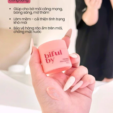 Mặt nạ ủ môi Biful by Hydrating Glow Lip Mask giúp môi căng mọng, chống nhăn thâm môi Hàn Quốc 10ml ( tặng túi )