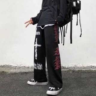 Quần Nỉ Nam Xám Đen Ống Rộng In Hình Thánh Gía Chất Nỉ Unisex Form Đứng Dáng Dài BIGSIZE 40-68kg K1