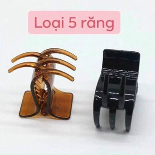 Combo 3 cái cặp tóc càng cua 3 răng và 5 răng nhựa