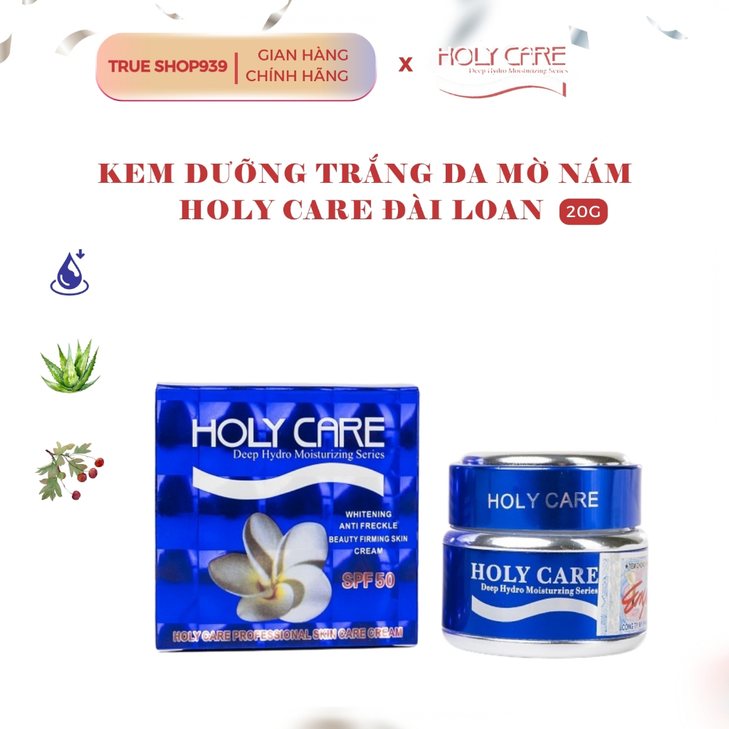 Kem Dưỡng Trắng Da Mờ Nám HOLY CARE ANTI FRECKLE BEAUTY FIRMING SKIN CREAM (Xanh) 20G