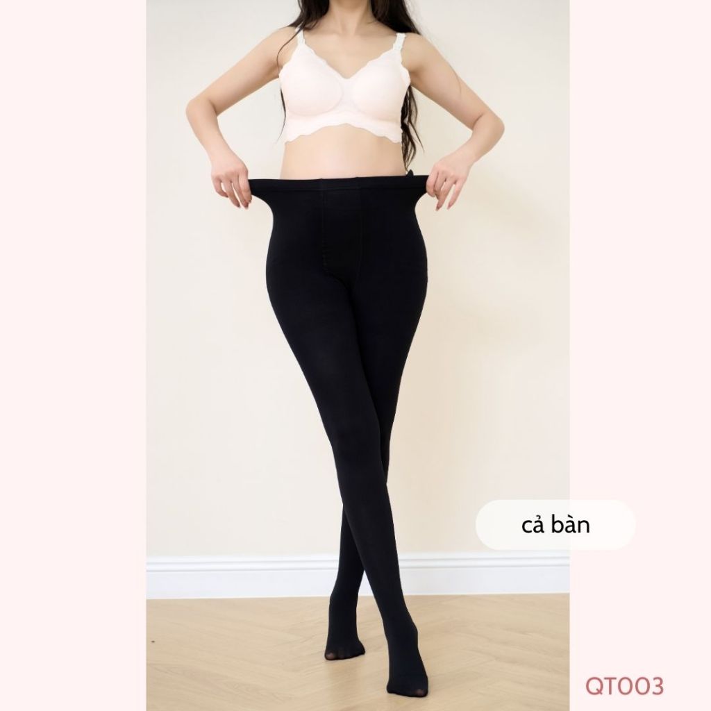 [QUẦN TẤT DÀY] có chun chỉnh bụng, co giãn thoải mái, freesize dưới 75kg - QT003 B2MUM