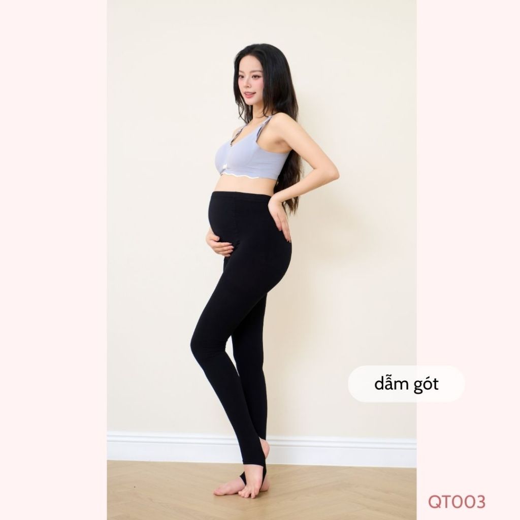 [QUẦN TẤT DÀY] có chun chỉnh bụng, co giãn thoải mái, freesize dưới 75kg - QT003 B2MUM