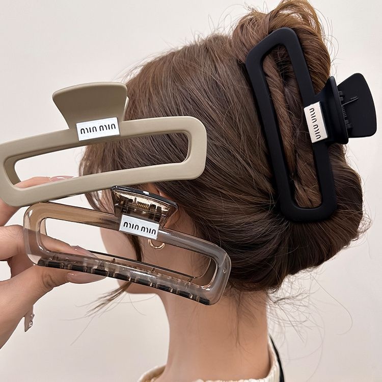 Kẹp Tóc Cá Mập Chữ Nhật Đính Chữ Minmin Xinh Xắn Phụ Kiện Tóc Empoli