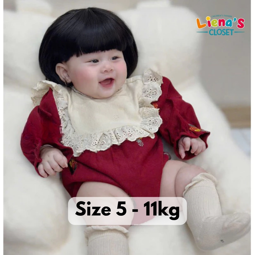 Bodysuit Thu Đông Cho Bé Yêu Vải Len Tăm Mix Xô Muslin Cao Cấp Đi Chơi Đi Học Nhà Liena'S ClosetBD06