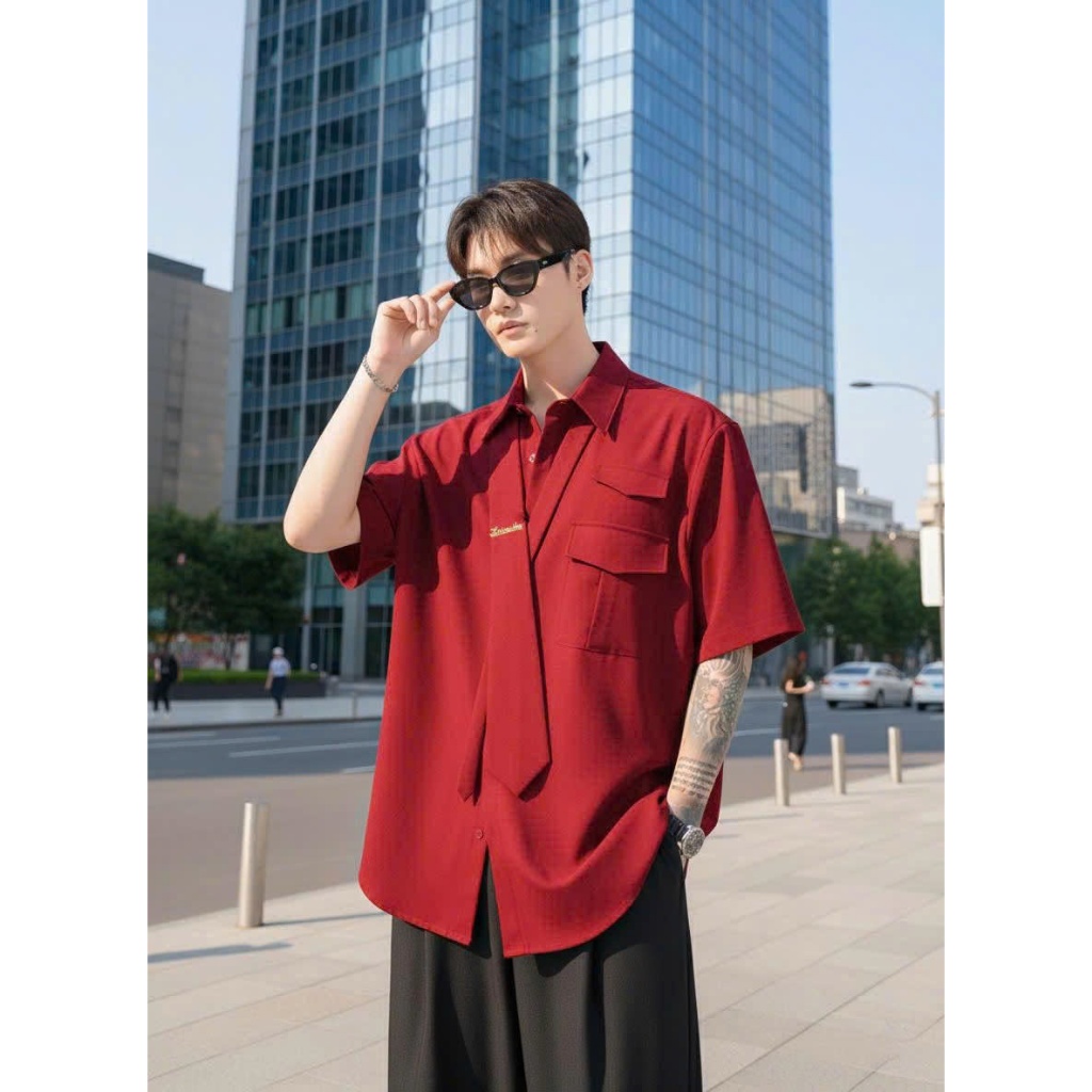 Áo Sơ mi Tay ngắn Style ITA CVC - Giá sỉ Unisex