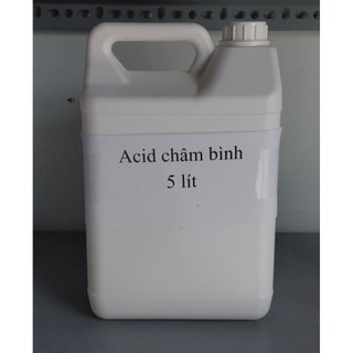 Dung dịch axit châm bình  ắc quy 5 lít 1.25 độ, 33.3%, châm bình ắc quy, phục hồi ắc quy cũ.