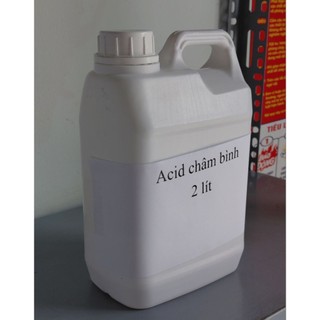 Dung dịch axit châm bình  ắc quy 2 lít 1.25 độ, 33.3%, châm bình ắc quy, phục hồi ắc quy cũ.