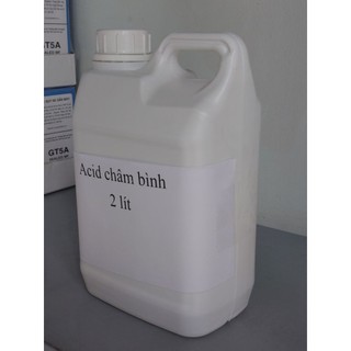 Dung dịch axit châm bình  ắc quy 2 lít 1.25 độ, 33.3%, châm bình ắc quy, phục hồi ắc quy cũ.