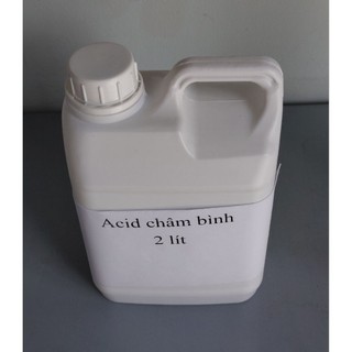 Dung dịch axit châm bình  ắc quy 2 lít 1.25 độ, 33.3%, châm bình ắc quy, phục hồi ắc quy cũ.