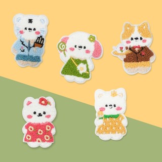 Bộ Patch Thêu Phong Cách Giúp Cá Nhân Hóa Vali, Túi Xách, Balo, Quần Áo - MIA Embroidery Patch Set 5 Đa Màu