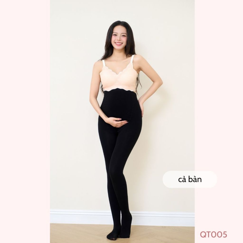 [QUẦN TẤT LÓT LÔNG] giữ nhiệt cho mẹ bầu có chun chỉnh, mặc mùa đông giữ ấm tốt - QT005 B2MUM
