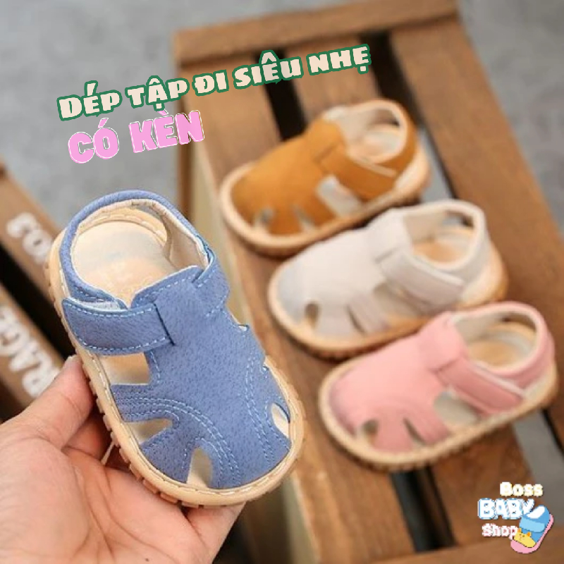 Dép tập đi cho Bé Trai Bé Gái quai hậu siêu nhẹ, chống trơn trượt, thời trang trẻ em 187