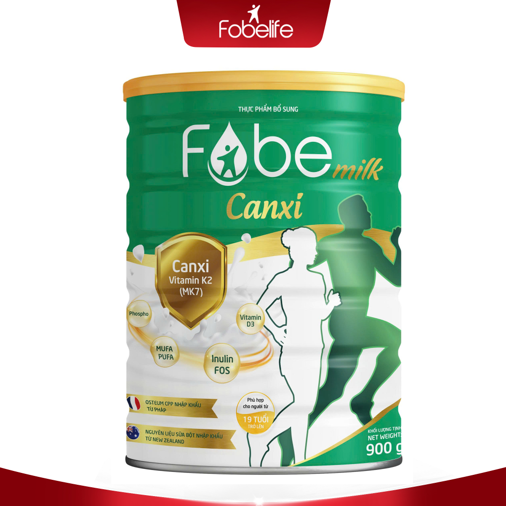 Sữa Bột Canxi Fobelife Bổ Sung Dưỡng Chất, Giúp Xương Chắc Khỏe N2 - Lon 900g
